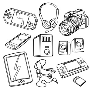 数码产品集合 现代生活的智慧伙伴